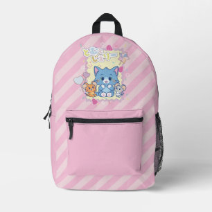 Anime Tom and Jerry Strawberry Fun Printed Backpack
