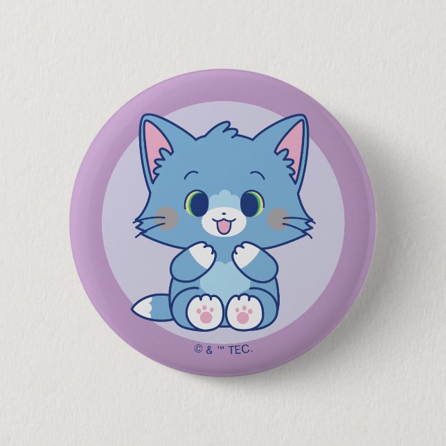 Anime Tom and Jerry - Tom 2 Inch Round Button (Front)