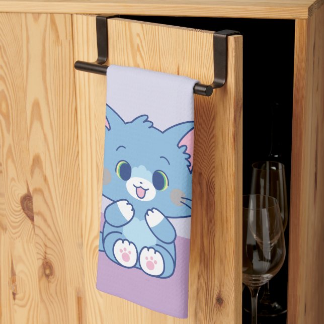Anime Tom and Jerry - Tom Kitchen Towel (Thirds Fold)