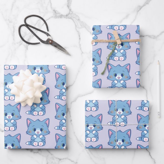 Anime Tom and Jerry - Tom Wrapping Paper Sheet (Front)