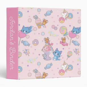 Anime Tom, Jerry, and Tuffy Candyland Pattern Binder