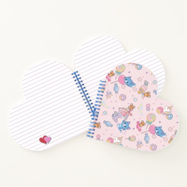 Anime Tom, Jerry, and Tuffy Candyland Pattern Notebook (Inside)