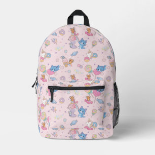 Anime Tom, Jerry, and Tuffy Candyland Pattern Printed Backpack