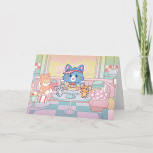Anime Tom, Jerry, and Tuffy Dessert Parlor Card