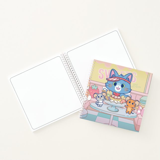 Anime Tom, Jerry, and Tuffy Dessert Parlour Notebook (Inside)