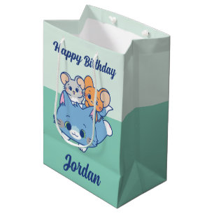 Anime Tom, Jerry, and Tuffy Medium Gift Bag