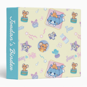 Anime Tom, Jerry, and Tuffy Playtime Pattern Binder