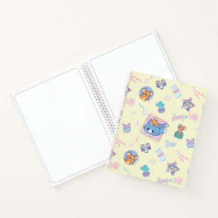 Anime Tom, Jerry, and Tuffy Playtime Pattern Notebook