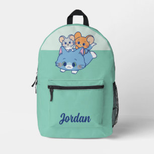 Anime Tom, Jerry, and Tuffy Printed Backpack