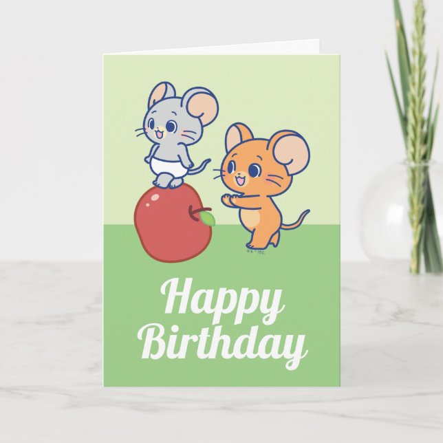 Anime Tuffy and Jerry Apple Rolling Card (Front)