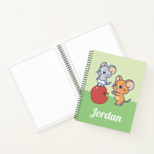 Anime Tuffy and Jerry Apple Rolling Notebook