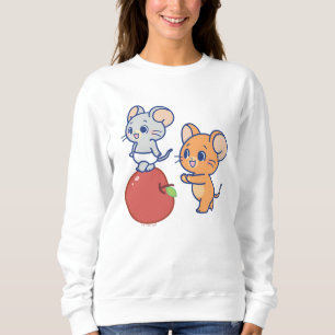 Anime Tuffy and Jerry Apple Rolling Sweatshirt