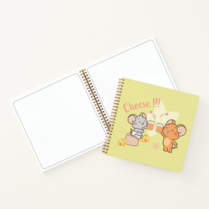 Anime Tuffy and Jerry Cheers to Cheese Notebook
