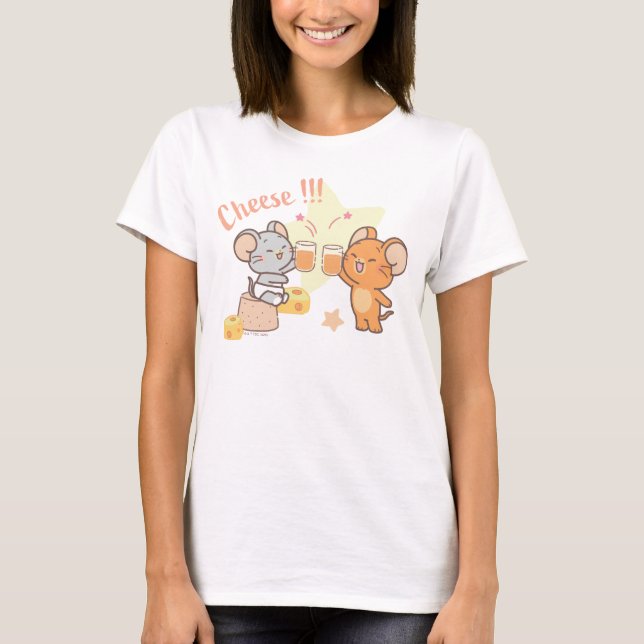 Anime Tuffy and Jerry Cheers to Cheese T-Shirt (Front)