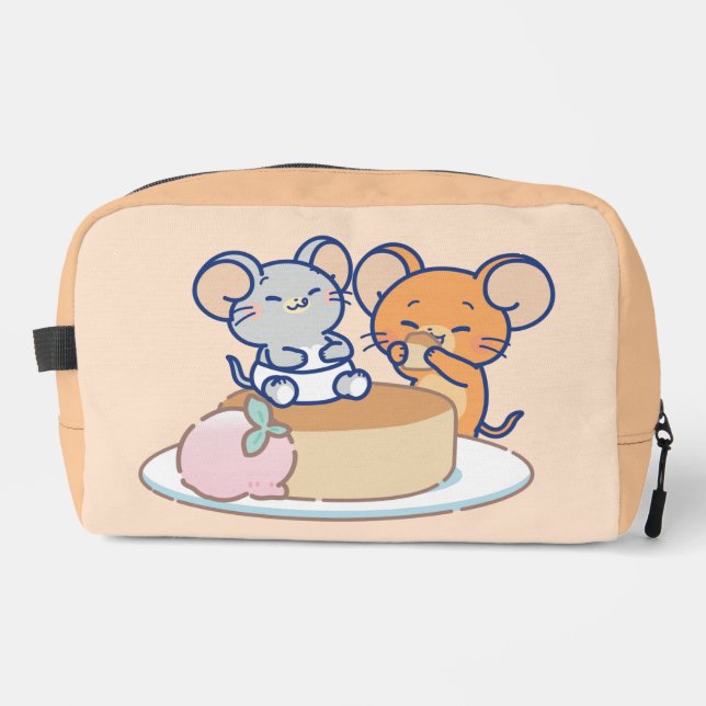 Anime Tuffy and Jerry Cheesecake Dopp Kit (Front)