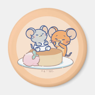 Anime Tuffy and Jerry Cheesecake Magnet