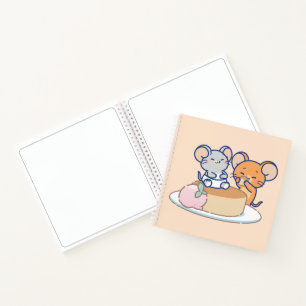 Anime Tuffy and Jerry Cheesecake Notebook