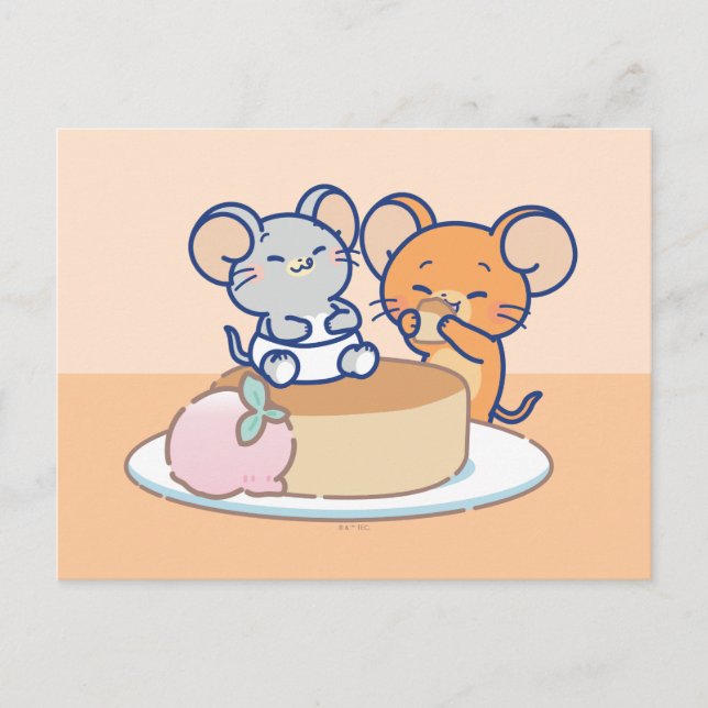 Anime Tuffy and Jerry Cheesecake Postcard (Front)
