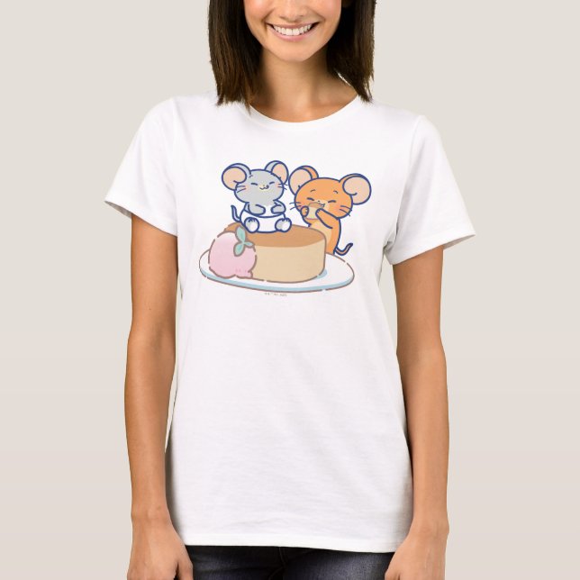 Anime Tuffy and Jerry Cheesecake T-Shirt (Front)