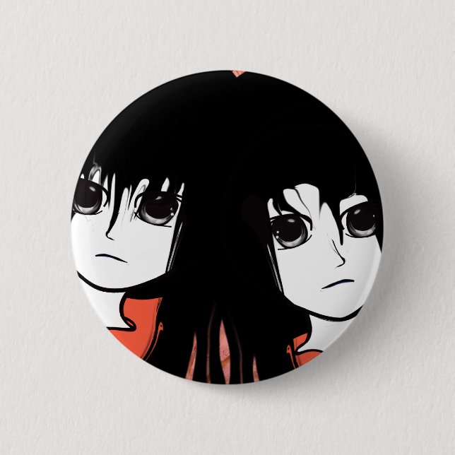 Anime Twins 2 Inch Round Button (Front)