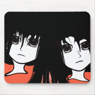 Anime Twins Mouse Pad