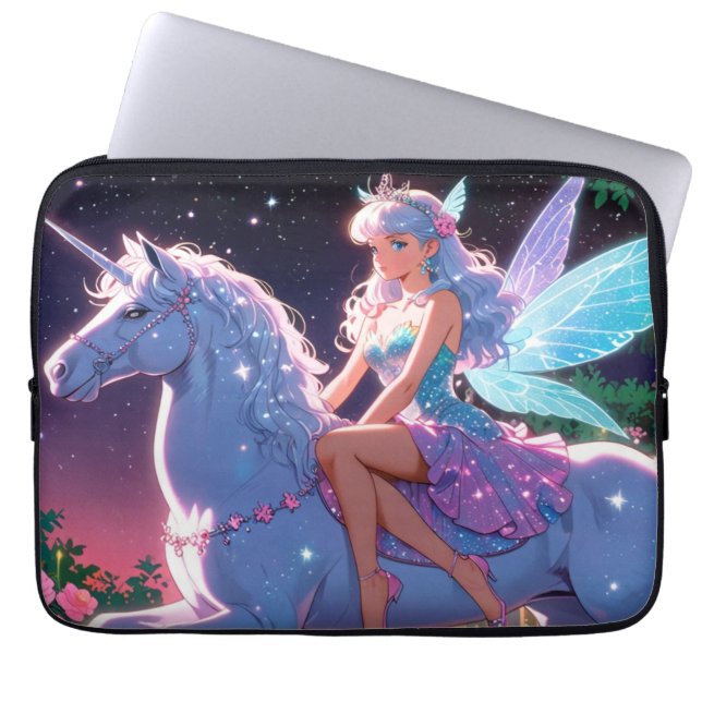 Anime Unicorn  Laptop Sleeve (Front)
