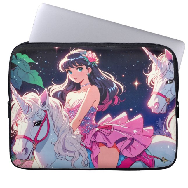 Anime Unicorn  Laptop Sleeve (Front)