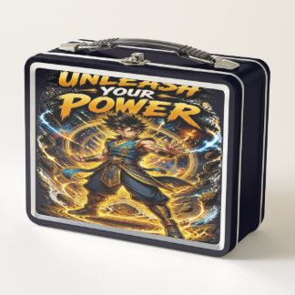 Anime Unleash Your Power Metal Lunch Box - Fantasy