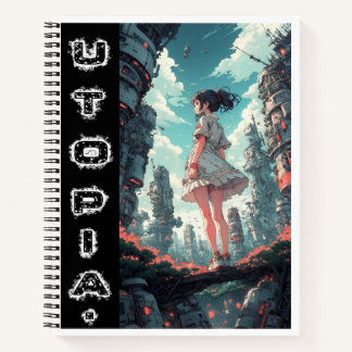 Anime Utopia Into The Future Design Notebook