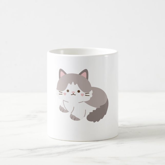 Anime Vibes Mug – Cute & Cool Sticker-Style  (Center)