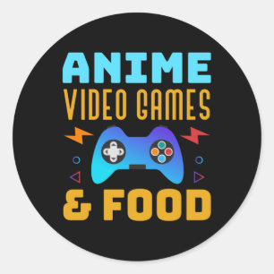 Anime, Video Games & Food Lovely Design Classic Round Sticker