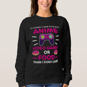 Anime Video Games Food Manga Japan Fun Kawaii Gift Sweatshirt