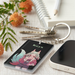 Anime, VTuber, keys Keychain