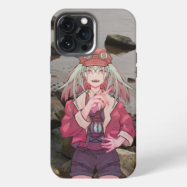 anime, VTuber, V Tuber, rocks iPhone Case (Back)