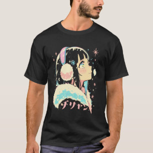 Anime Waifu Cute Anime Manga Cat Girl Sweet Retro T-Shirt