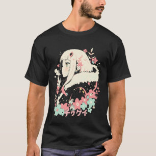 Anime Waifu Cute Anime Manga Cat Girl Sweet Retro T-Shirt