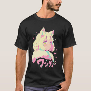 Anime Waifu Cute Anime Manga Cat Girl Sweet Retro T-Shirt
