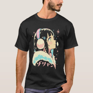 Anime Waifu Cute Anime Manga Cat Girl Sweet Retro  T-Shirt