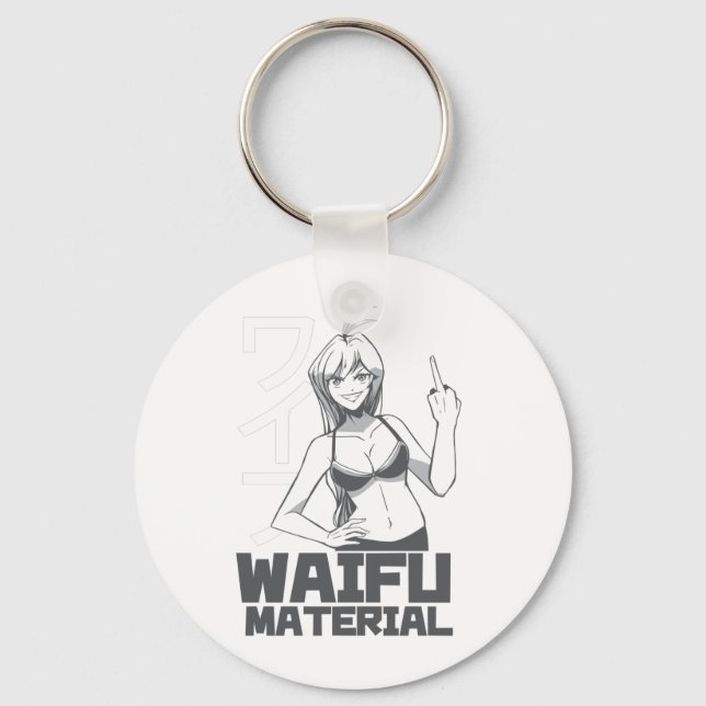 Anime Waifu Keychain (Front)