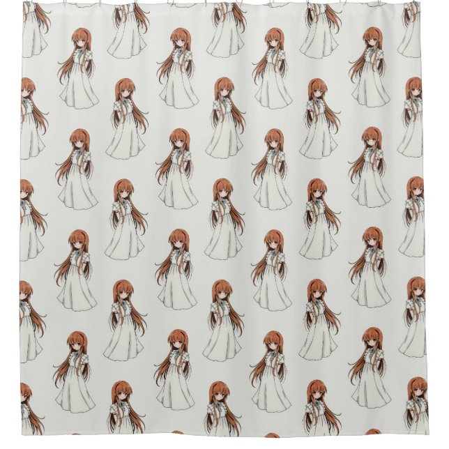 Anime Weeb Girl Manga Pattern Design  (Front)