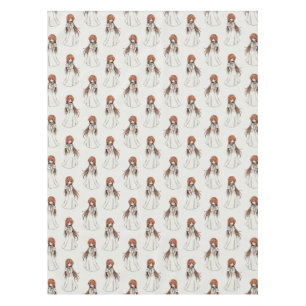 Anime Weeb Girl Manga Pattern Design Tablecloth