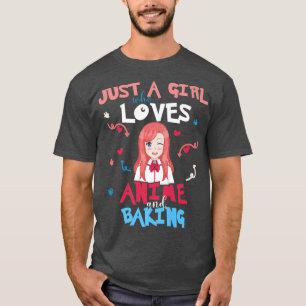Anime Women Teen Girl Who Loves Baking  T-Shirt