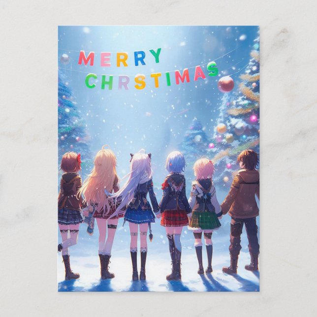 Anime Wonderland Désirs : Joyeuse carte postale de (Devant)