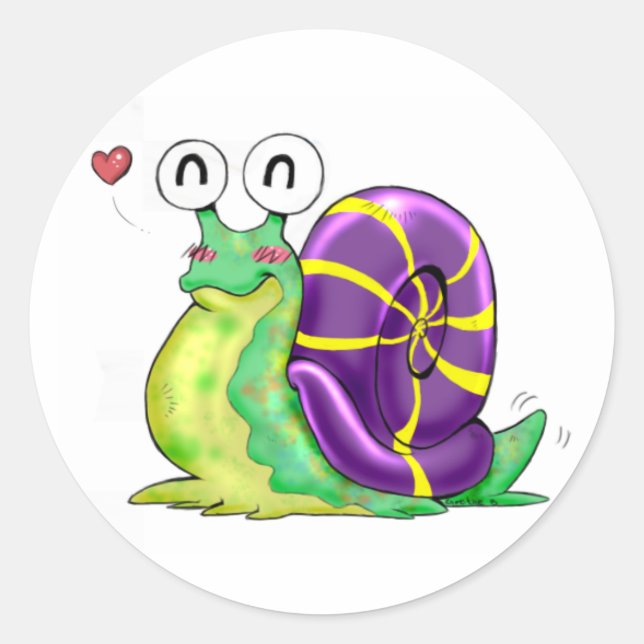 AnimeSnail Classic Round Sticker (Front)
