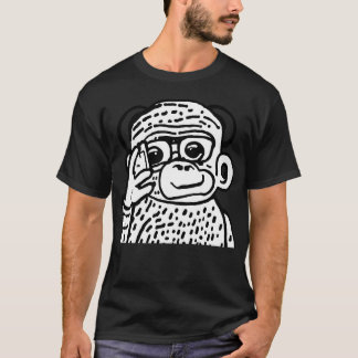 AnimeStyle Monkey with Smartphone vintage T-Shirt