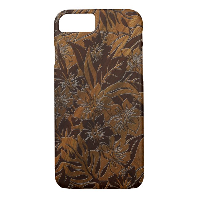 Anini Beach Faux Wood Hawaiian iPhone 7 case (Back)