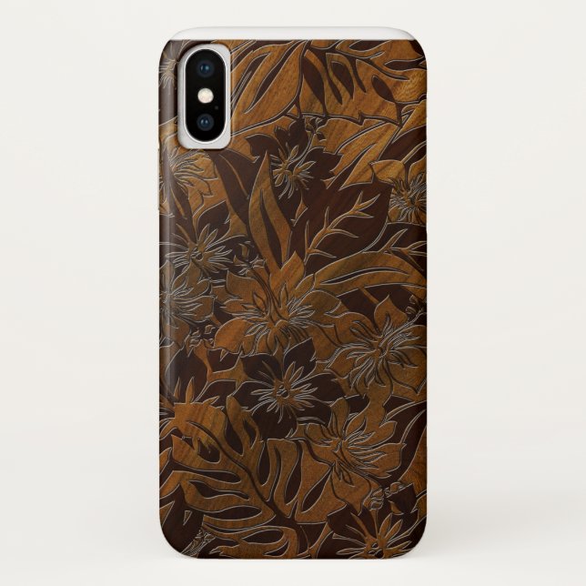 Anini Beach Faux Wood Hawaiian iPhone 7 coque (Dos)