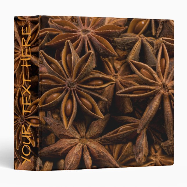 Anise Stars Pattern Binder (Front/Spine)