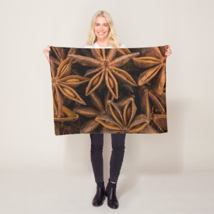 Anise Stars Pattern Fleece Blanket