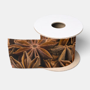 Anise Stars Pattern Satin Ribbon